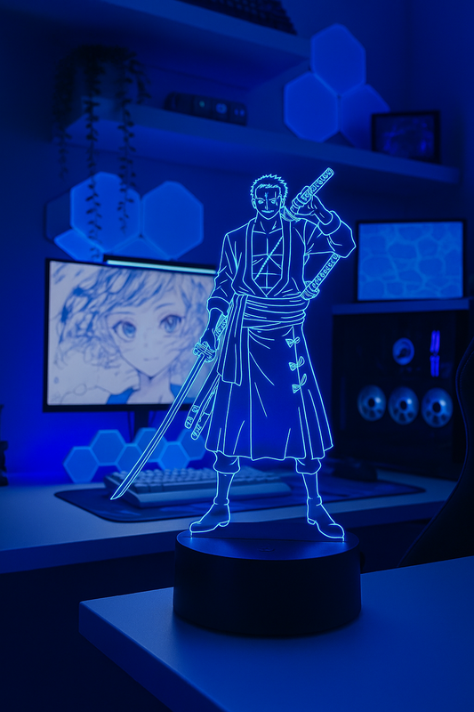 One Piece Zoro Night Light Anime Table Lamp